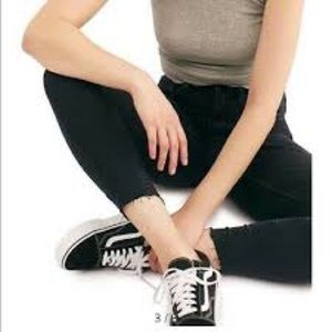 Free People Raw Hem Skinny Jeans